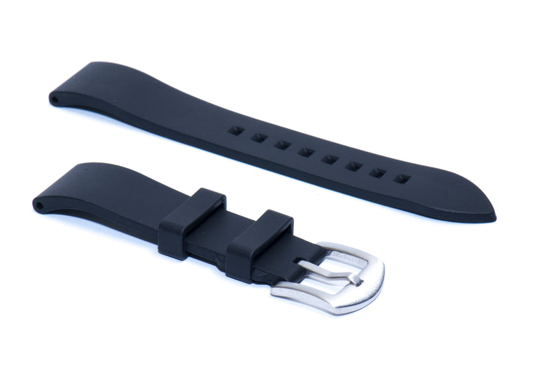SMC Rubber - Black Basic Vulcanized Rubber Strap