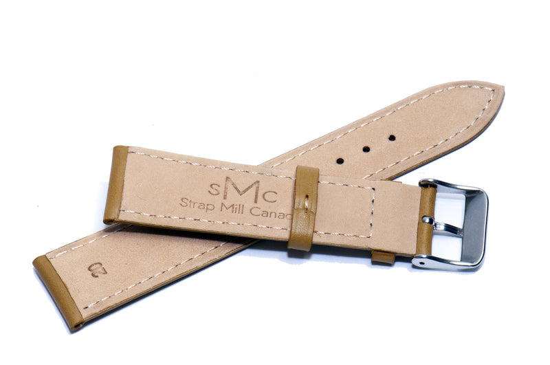 Mustard Italian Calf Leather Strap for Apple Watch