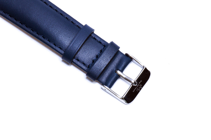 Oxford Blue Italian Calf Leather Strap for Apple Watch