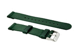 Forest Green 2-Piece Thin Seatbelt Watch Strap