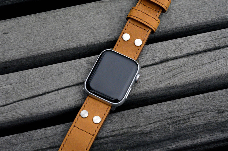 Brown Pilot Leather Strap for Apple Watch