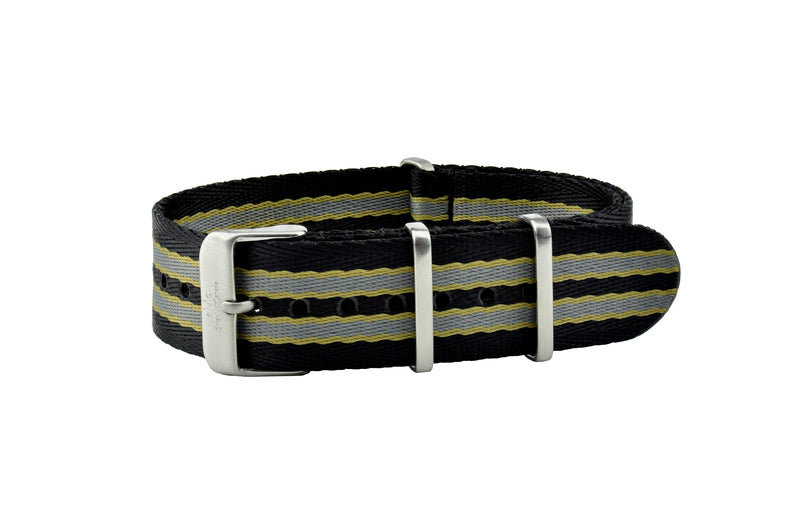 22mm No Time to Die Bond Thin Seatbelt Nylon Watch Strap