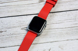 SMC Rubber - Red Basic Vulcanized Rubber Strap for Apple Watch