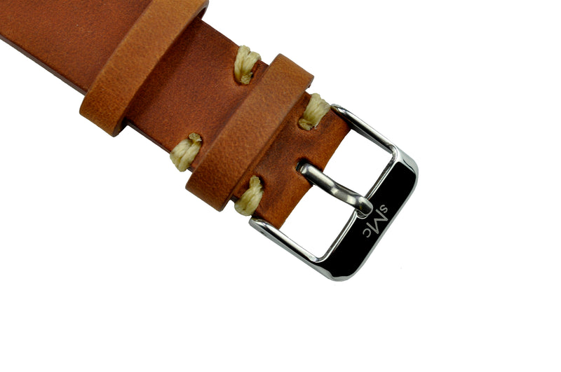 Vintage Chestnut Brown Leather Strap